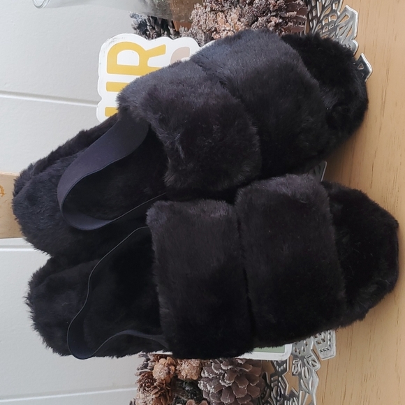 P2013 Jenni Intimates Happy Merry & Cozy Slippers Deep Black Large 9-10 - Picture 11 of 11